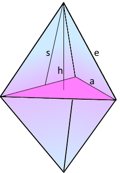 triangular double pyramid